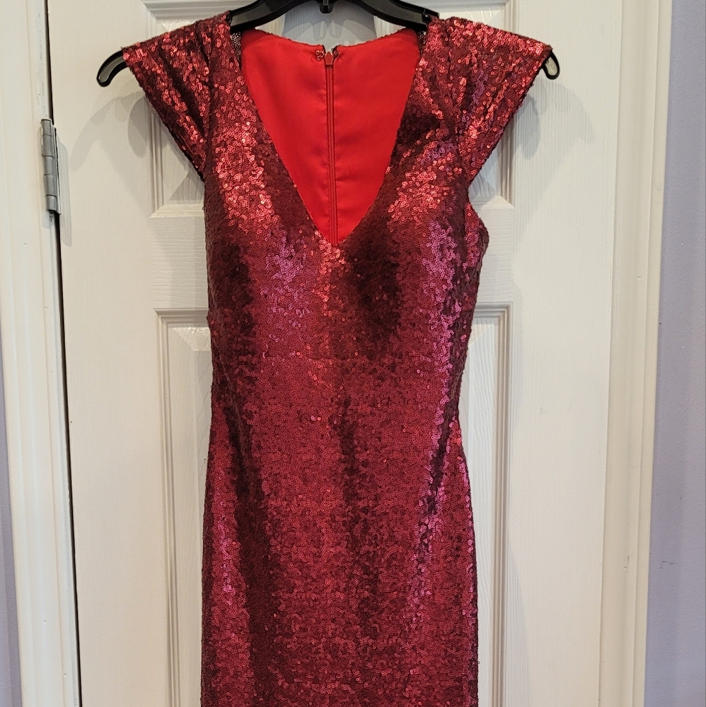 Bari Jay Sequin Formal Dress